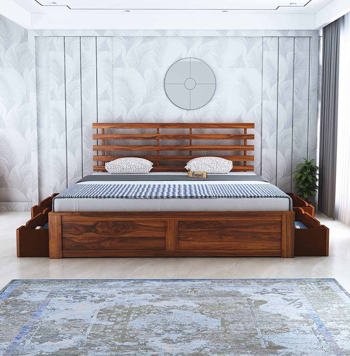 Wooden Double Bed Set Manufacturer, Supplier & Dealer in Lucknow
